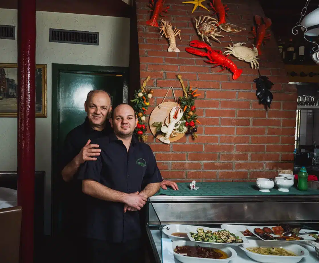 Vater und Sohn, die Inhaber der Pizzeria Corallo in Zürich